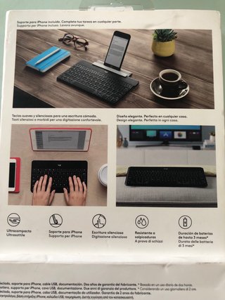 Teclado Logitech Keys-To-Go Bluetooth Negro