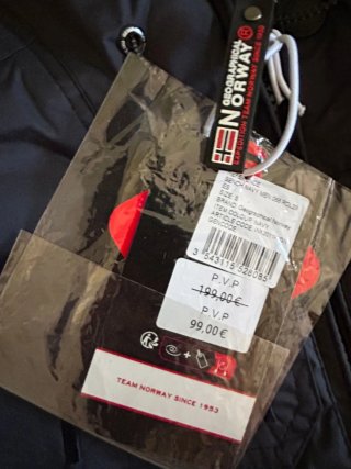Parka Negra de hombre Geographical Norway