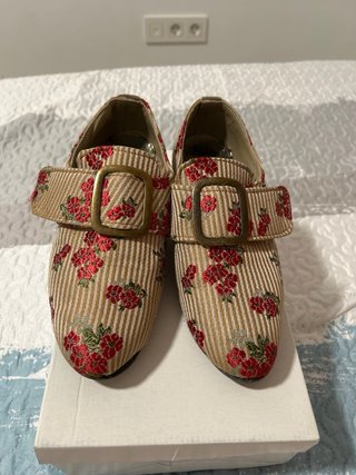 Traje Fallera Beige y Rojo