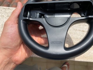 Volante Nintendo Wii Wheel Nero Originale per Mari