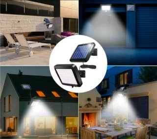 2 FARETTI SOLARE FARO CON PANNELLO A LED SENSORE