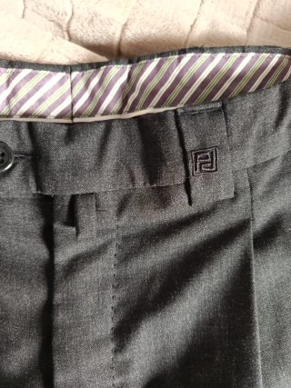 Pantalón de pinzas gris hombre talla 46