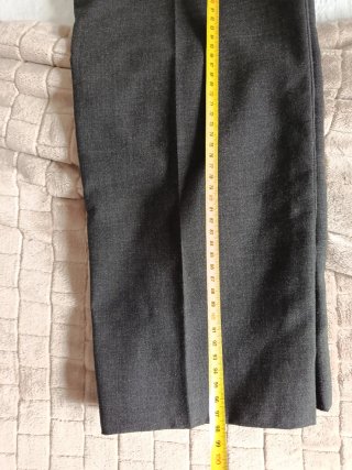 Pantalón de pinzas gris hombre talla 46