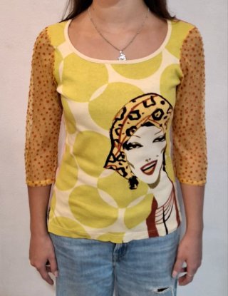Lote 4 Camisetas Custo Mujer Años 90 Talla L