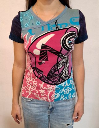 Lote 4 Camisetas Custo Mujer Años 90 Talla L