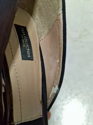 Sandalias tacón Zara negras