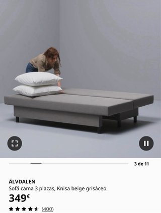 Divano Letto 3 Posti Ikea Grigio