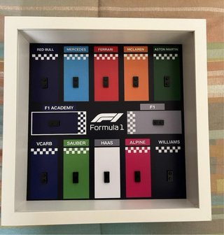 Teca Vetrina Formula 1 Lego Minifigures
