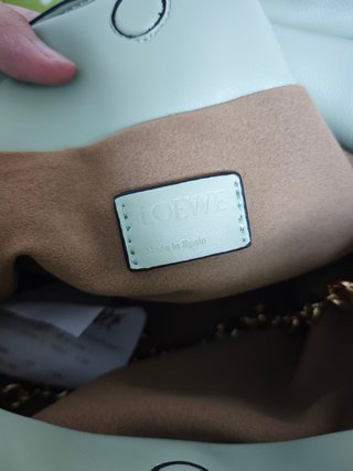 Bolso Loewe Flamenco Piel Napa Verde Menta