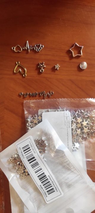 Lote hilos y abalorios para manualidades