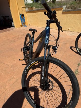 Bicicleta Eléctrica Montaña Gris