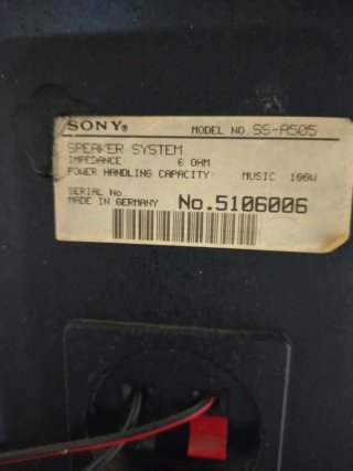 Equipo de música Sony vintage