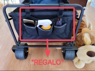 Carro playa plegable (NUEVO), 175 Kg.RUEDAS ANCHAS