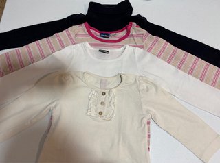 Lote 3 Camisetas Manga Larga Niña Talla 2