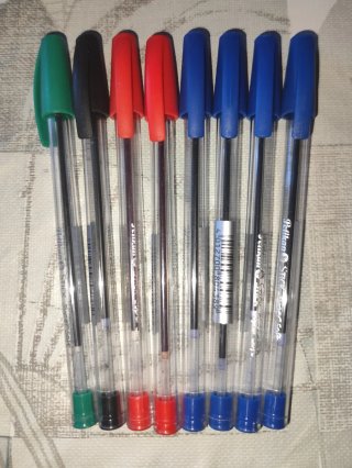 Lote 8 penne Pelikan vari colori