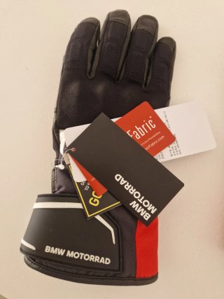 Guantes BMW Motorrad Gore-Tex Negros y Rojos