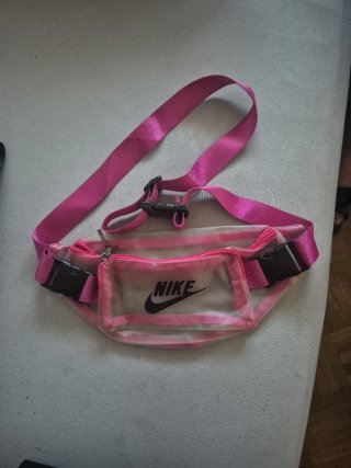 Riñonera Nike Rosa Transparente