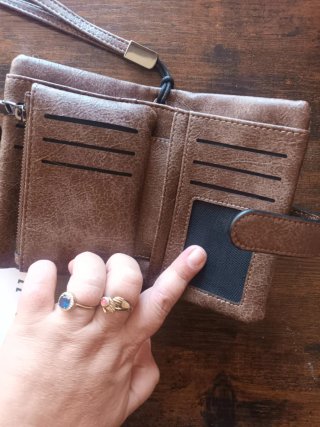 Cartera Pepe Moll verde y marrón