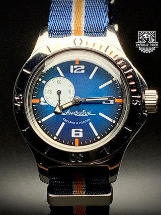 Vostok Amphibia 12072b con correa Nato a estrenar!