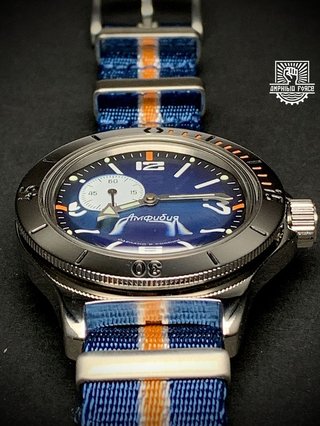 Vostok Amphibia 12072b con correa Nato a estrenar!