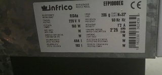 Botellero Infrico EFP1000EG 2 Puertas