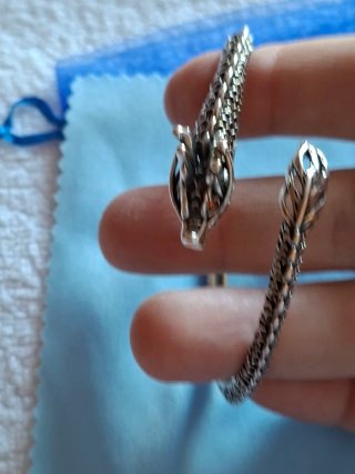 Pulsera Plata Diseño Dragón