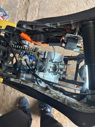 Aprilia RS50 Culo Avispa Amarilla