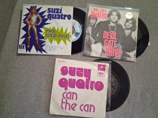 Lote 8 vinilos Suzi Quatro singles 7" 45 rpm