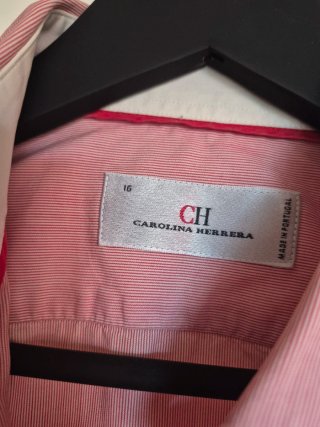 Camisa CH Talla 16 Rosa Rayas
