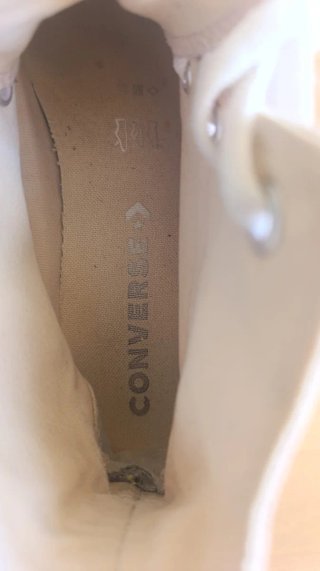 Converse plataforma lila talla 38