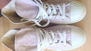 Converse plataforma lila talla 38
