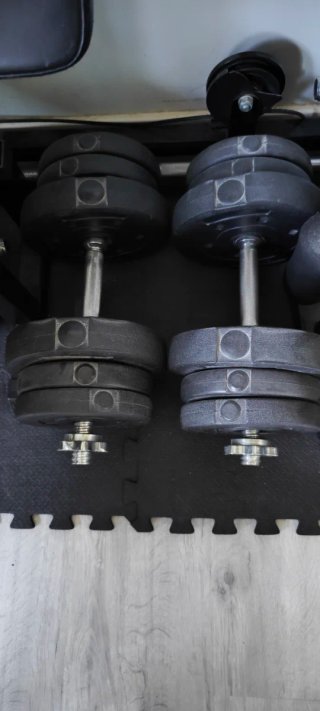 Juego Mancuernas Ajustables +40kg Discos