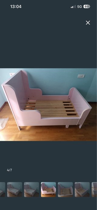 Cama infantil IKEA Busunge, incluye colchón NUEVO