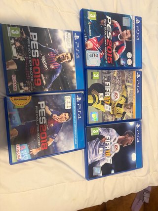 Lote 5 Juegos PS4: PES y FIFA