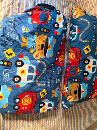 Funda almohada infantil coches y osos