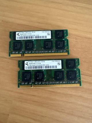 2x 1GB DDR2 Módulos de Memoria HYNIX