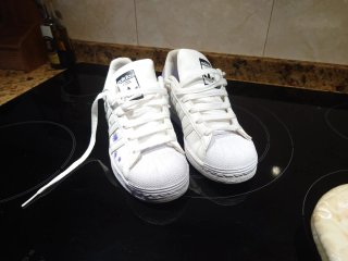 Zapatillas Adidas Superstar Talla 36 Flores Morada