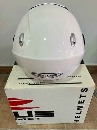 Casco Jet Zeus Blanco Talla XS