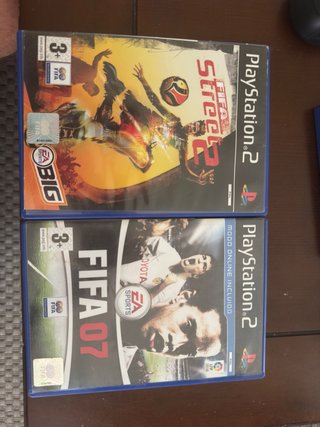 FIFA Street 2 y FIFA 07 PS2 (carátulas colección)