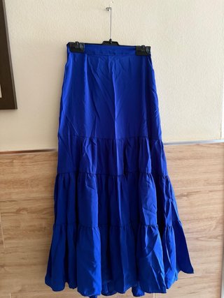 Falda flamenca negra con volantes