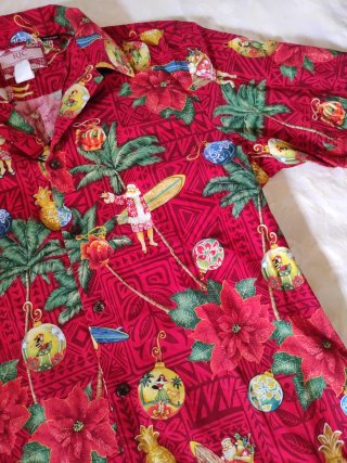 Camicia Hawaii RJC Vintage Natale