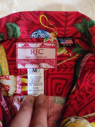 Camicia Hawaii RJC Vintage Natale