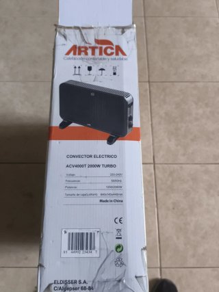 CONVECTORES ELÉCTRICOS ARTICA 2000W TURBO