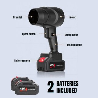 Soffiatore 2 Batterie 48V Aria Pulizia Bricolage