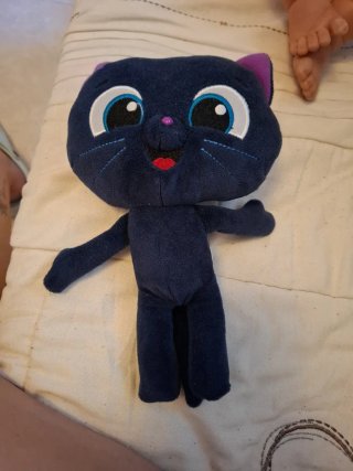 Peluche gato azul