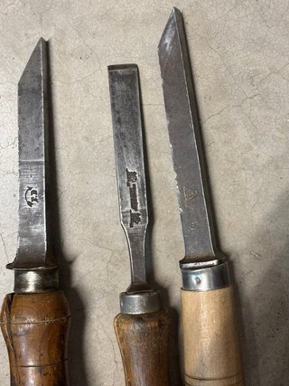 Conjunto de 5 formones para madera