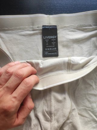 Calzoncillos Livergy Talla M (Beige y Blanco)