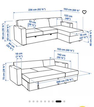 Divano letto IKEA a 3 posti