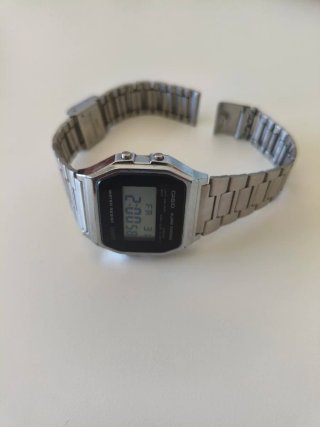 Casio A158WEA-1EF Digital Plata