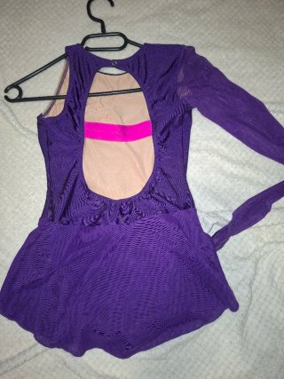 Malla Patinaje Artístico violeta Talla 10-12